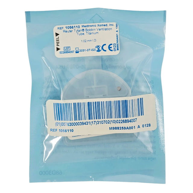 Medtronic 1056110 Reuter Bobbin Tytan Titanium Tympanostomy Ventilation Tube 1.02 mm - New Medtronic