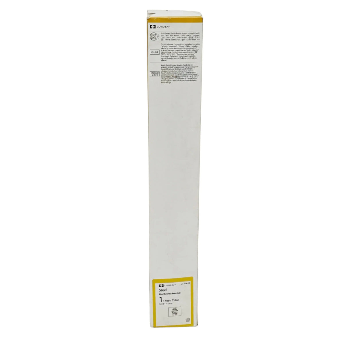 Covidien 88862408-73 Monofilament Stainless Steel Suture Size 1 Pre-Cut 6 x 18 Inch Non-Needled - New Covidien