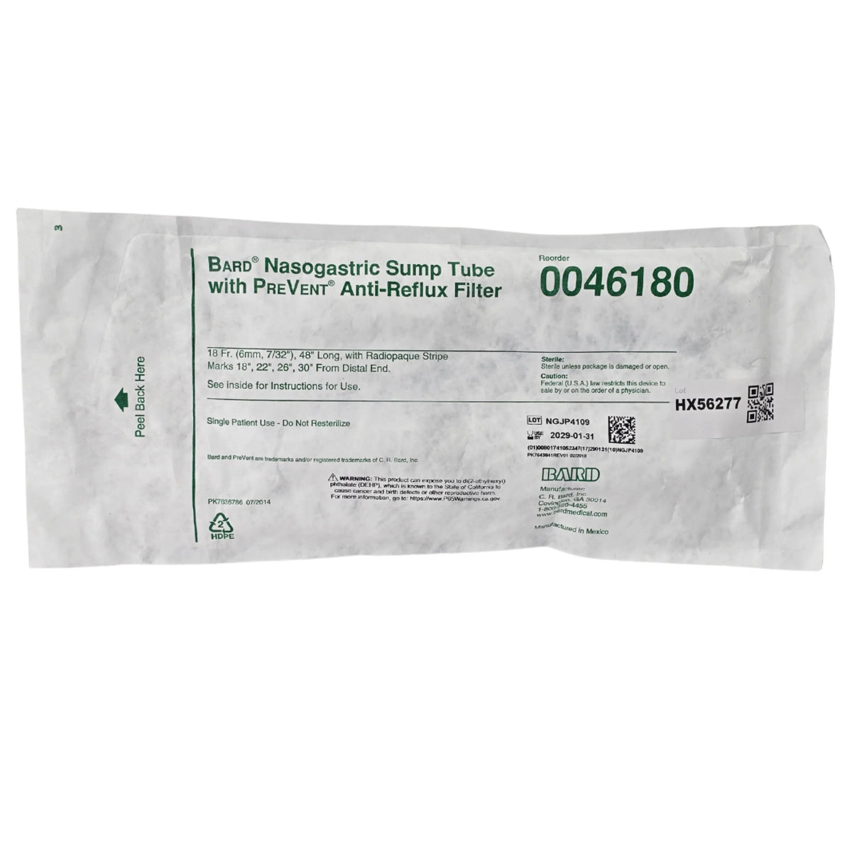 Bard 0046180 StatLock Universal Plus Large Stabilization Device 12 Fr - 16 Fr - New Bard
