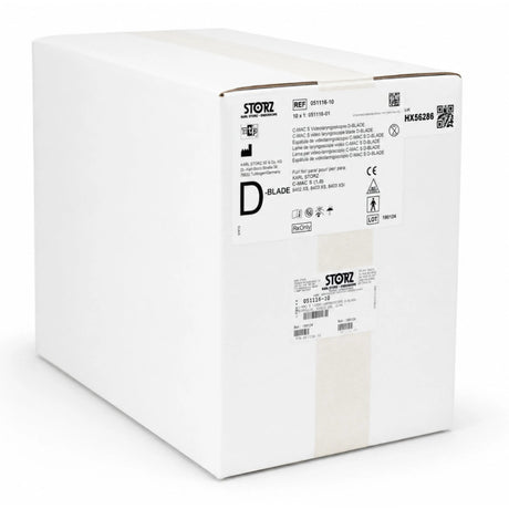 Karl Storz 051116-10 C-MAC S Video Laryngoscope Hyperangulated D-BLADE - Box of 10 - New Karl Storz