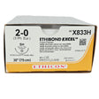 Ethicon X833H Perma-Hand Silk Suture Size 3-0 Black 18 in RB-1 Needle - Box of 36 - New Ethicon