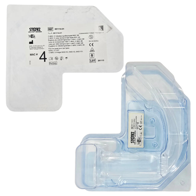 Karl Storz 051114-01 C-MAC S Video Laryngoscope Blade, Macintosh Size 4 - New / Sterile Karl Storz