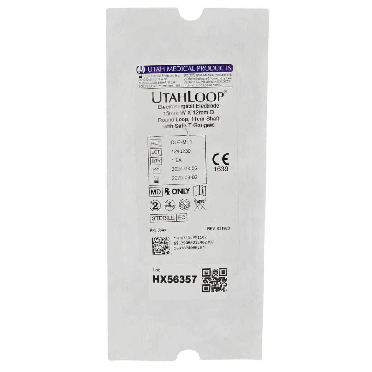 Utah Medical DLP-M11 UtahLoop Electrosurgical LETZ/LEEP Loop Electrode with SAFE-T-GAUGE Utah Medical Products