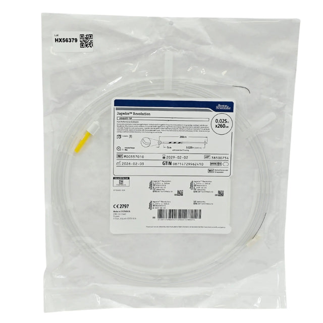 Boston Scientific M00557010 Jagwire Revolution Angled Tip High Performance Guidewire, 0.025" x 260 cm - New / Sterile Boston Scientific
