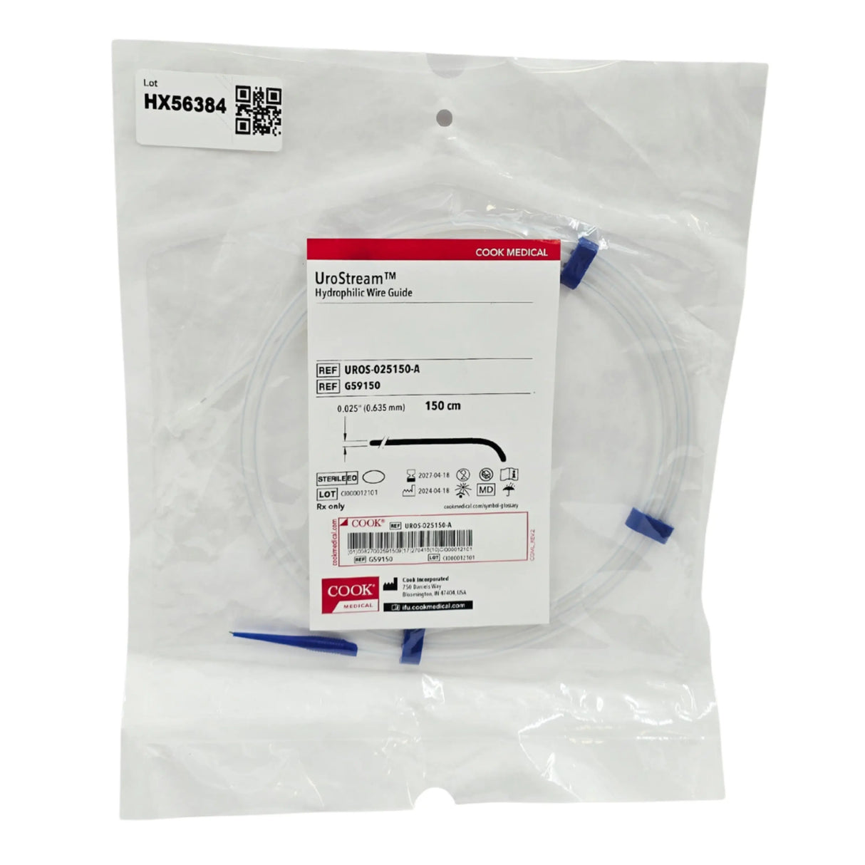 Cook Medical G59150 Universal Flush Angiographic Catheter, 5 Fr x 100 cm - New / Sterile Cook Medical