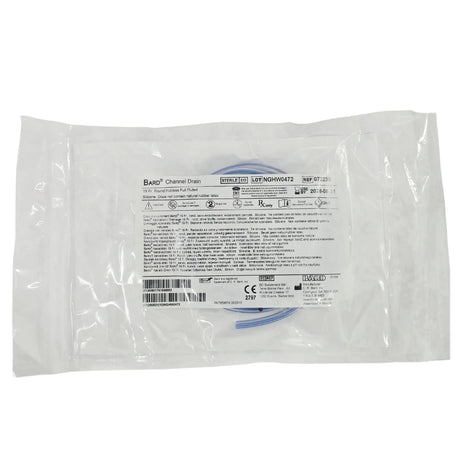 Bard 072230 Silicone Channel Drain, 19 Fr Round Hubless - Each (1/EA) - New / Sterile Bard