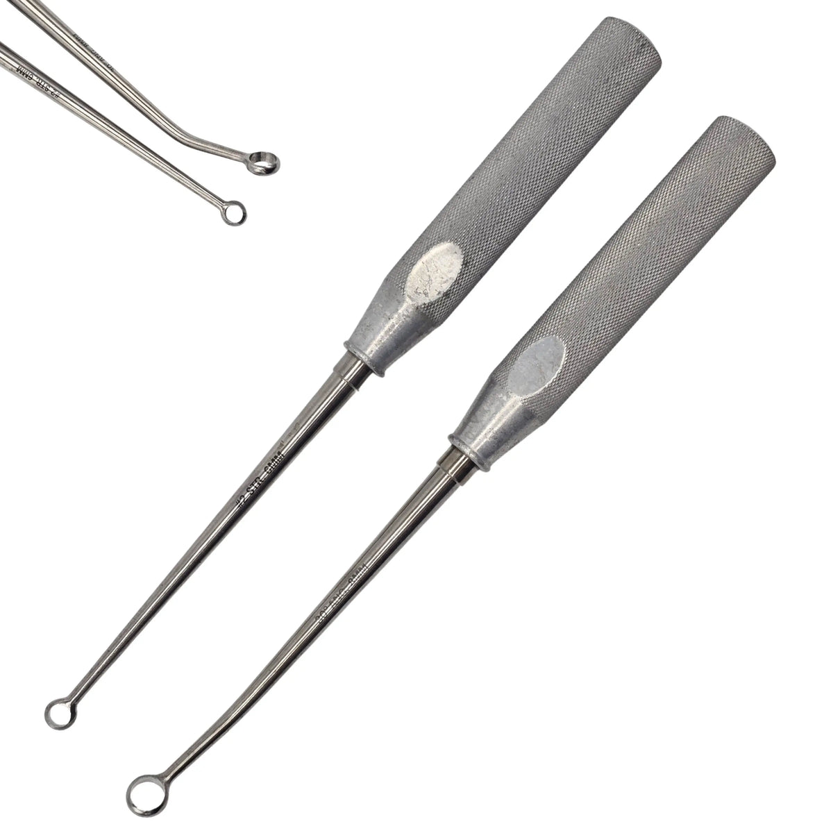 Codman 23-1014 and 23-1021 Orthopedic Ring Curette Set Preowned