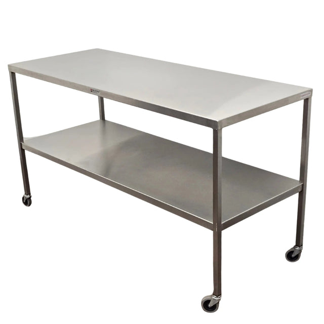 Acral Med Stainless Steel Mobile Surgical Instrument Table, Assembled - Used AcralMed