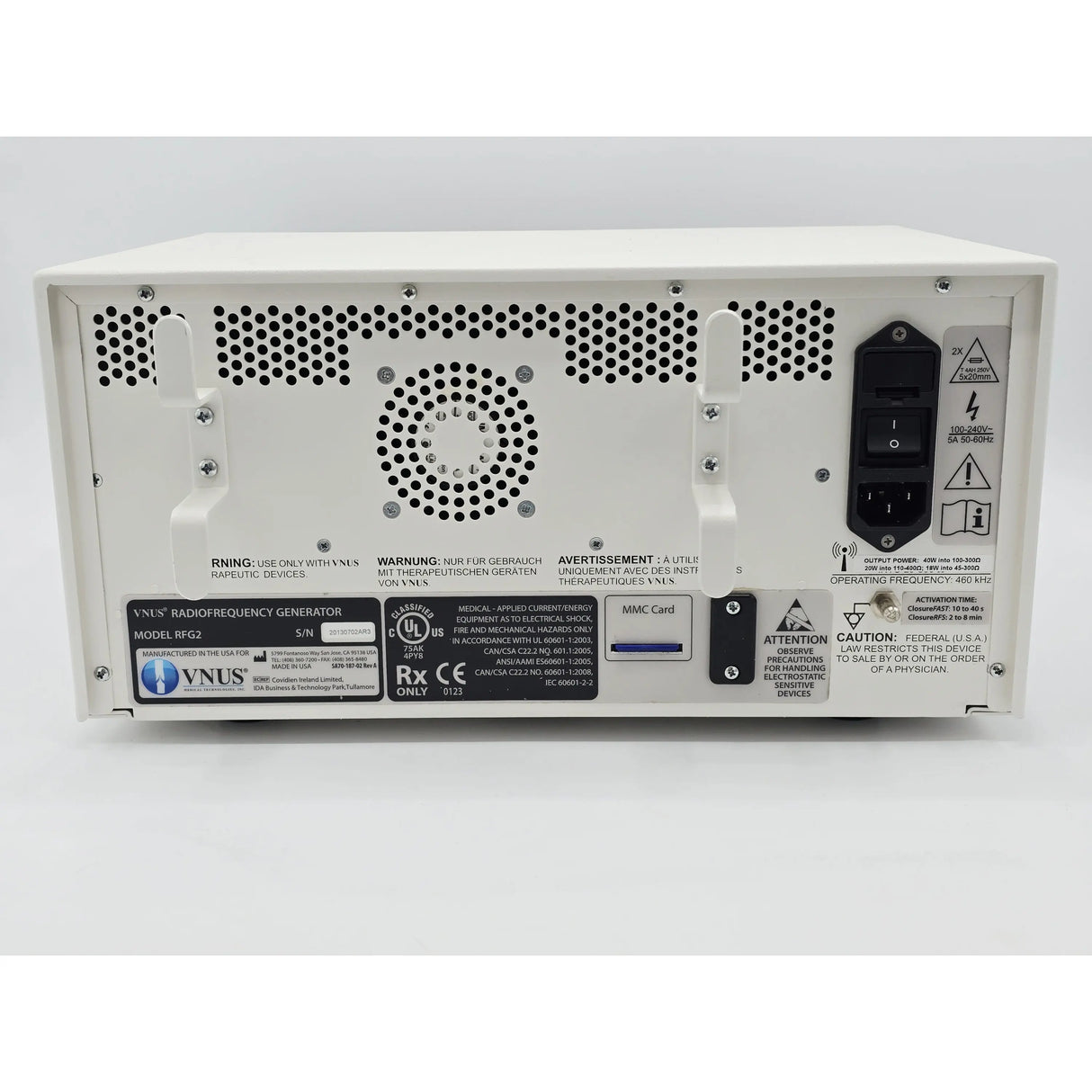 Covidien Valleylab RFG2 Radiofrequency Lesion Generator - Used / Tested Covidien