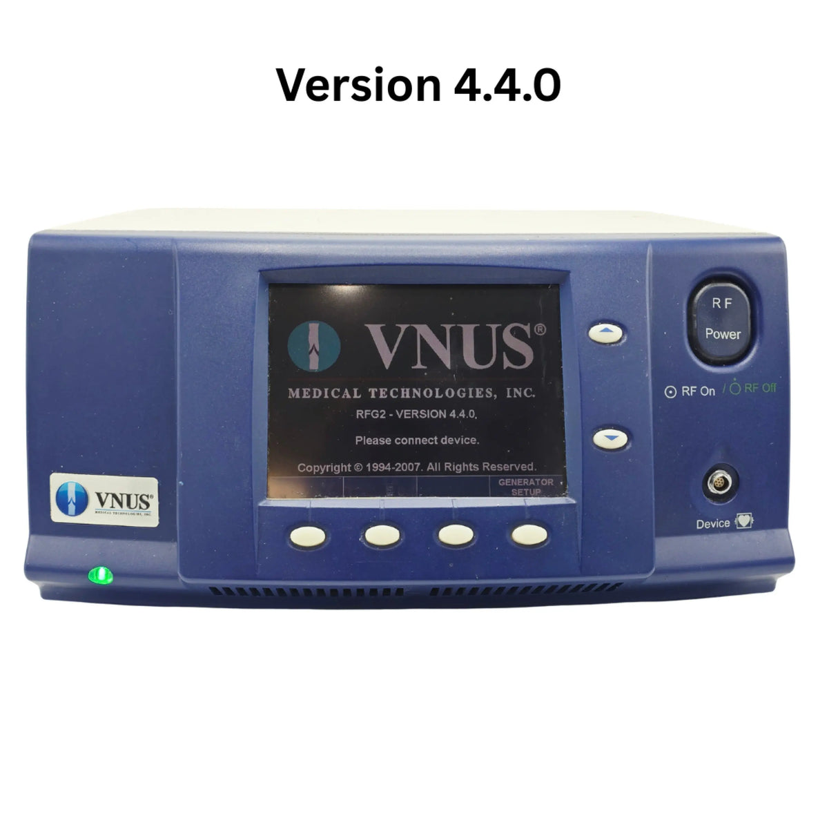 Covidien VNUS RFG2 Radiofrequency Generator Software Version 4.4.0 (VNUSRFG24.40) Covidien