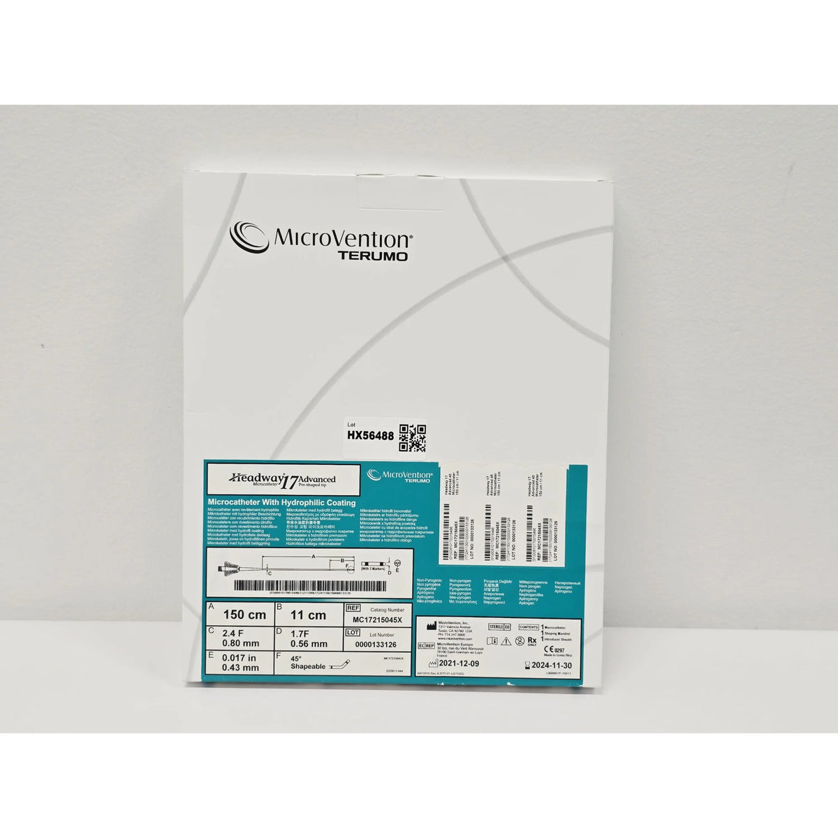 Microvention Inc., MC17215045X, BX/1, New - Inner Sterile Package Intact, 00810170015496, EXPIRED Microvention Inc.