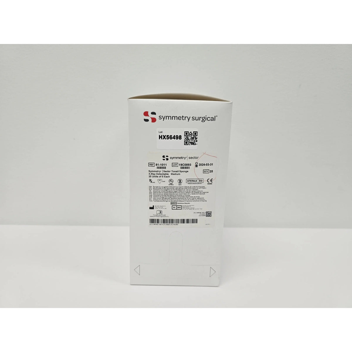 Symmetry Surgical Inc., 81-1011, BX/25, New - Inner Sterile Package Intact, 00887482154212, EXPIRED Symmetry Surgical Inc.