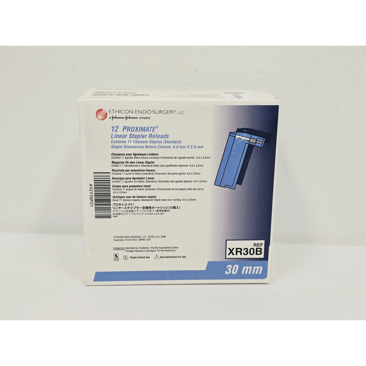 Ethicon Endo-surgery, Llc, XR30B, EA, New - Inner Sterile Package Intact, 10705036013433 Ethicon Endo-surgery, Llc