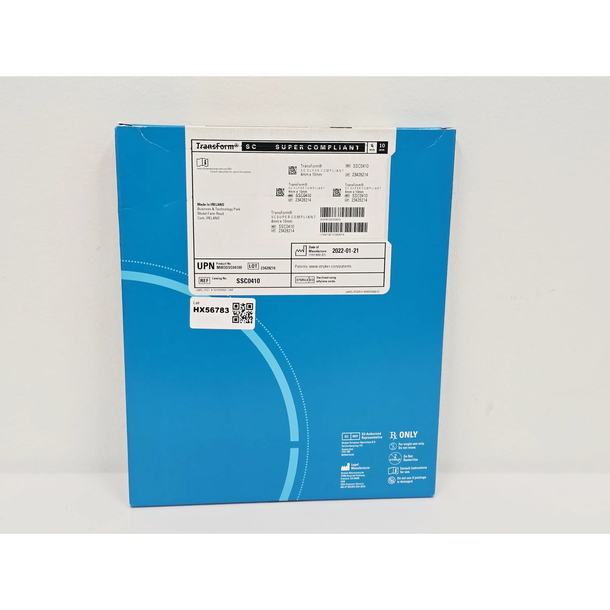 Stryker Corporation, M003SSC04100, BX/1, New - Inner Sterile Package Intact, 07613327004502, EXPIRED Stryker Corporation