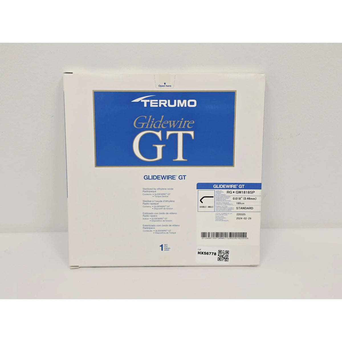 Terumo Corporation, RG*GW1818SP, BX/1, New - Inner Sterile Package Intact, 04987350734846, EXPIRED Terumo Corporation