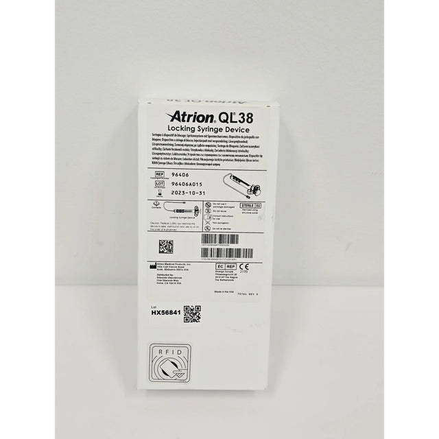 Atrion Medical Products, Inc., QL38, BX/1, New - Inner Sterile Package Intact, 00856877002032, EXPIRED Atrion Medical Products, Inc.