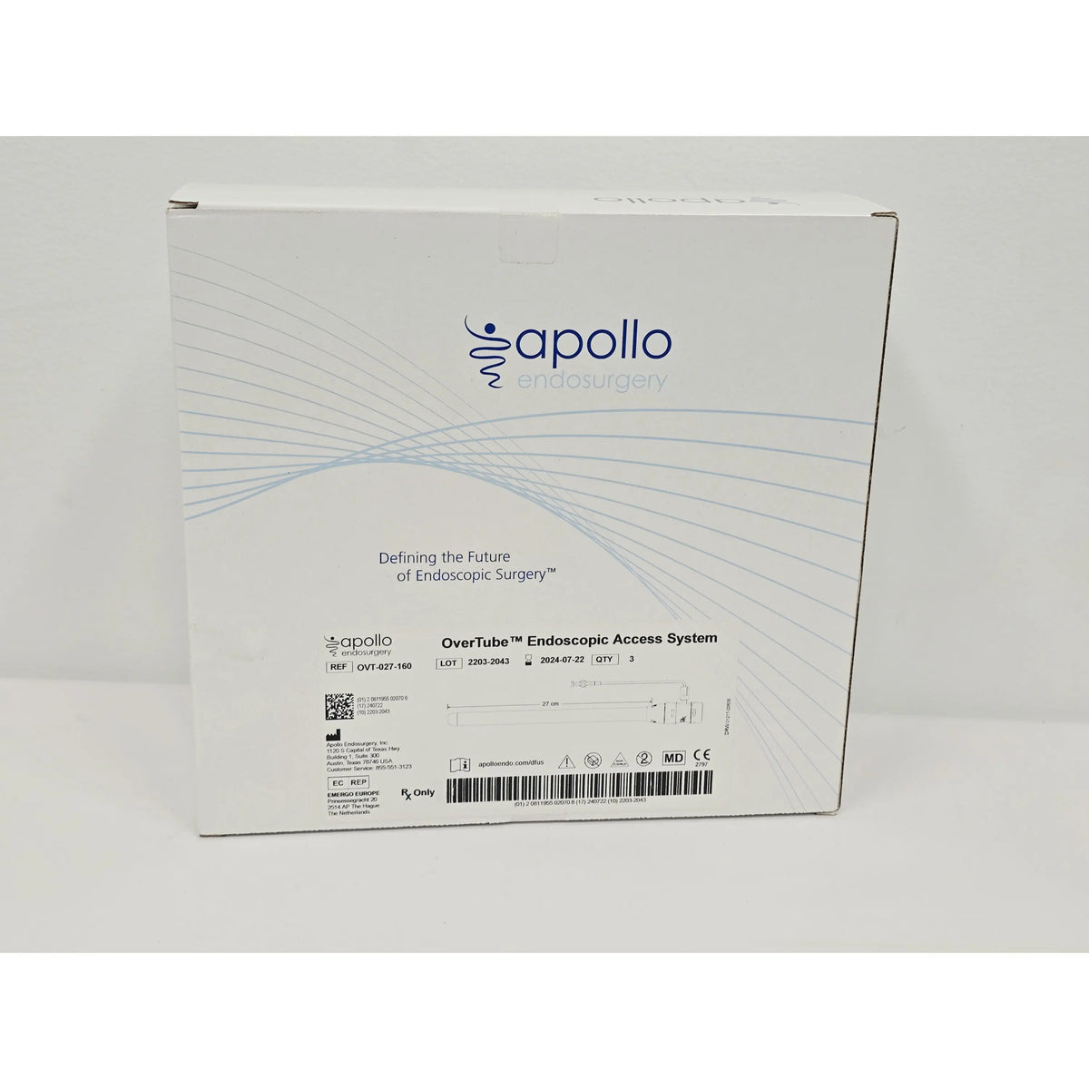 Apollo Endosurgery, Inc., OVT-027-160, BX, New - Inner Sterile Package Intact, 10811955020701, EXPIRED Apollo Endosurgery, Inc.