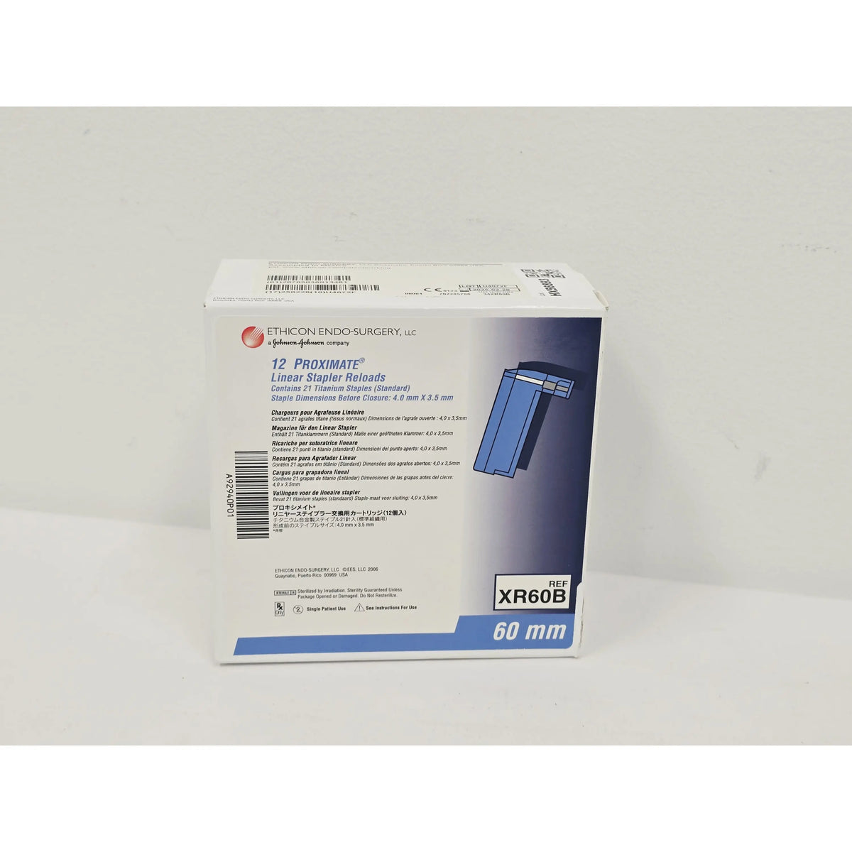 Ethicon Endo-surgery, Llc, XR60B, EA, New - Inner Sterile Package Intact, 10705036013464, EXPIRED Ethicon Endo-surgery, Llc