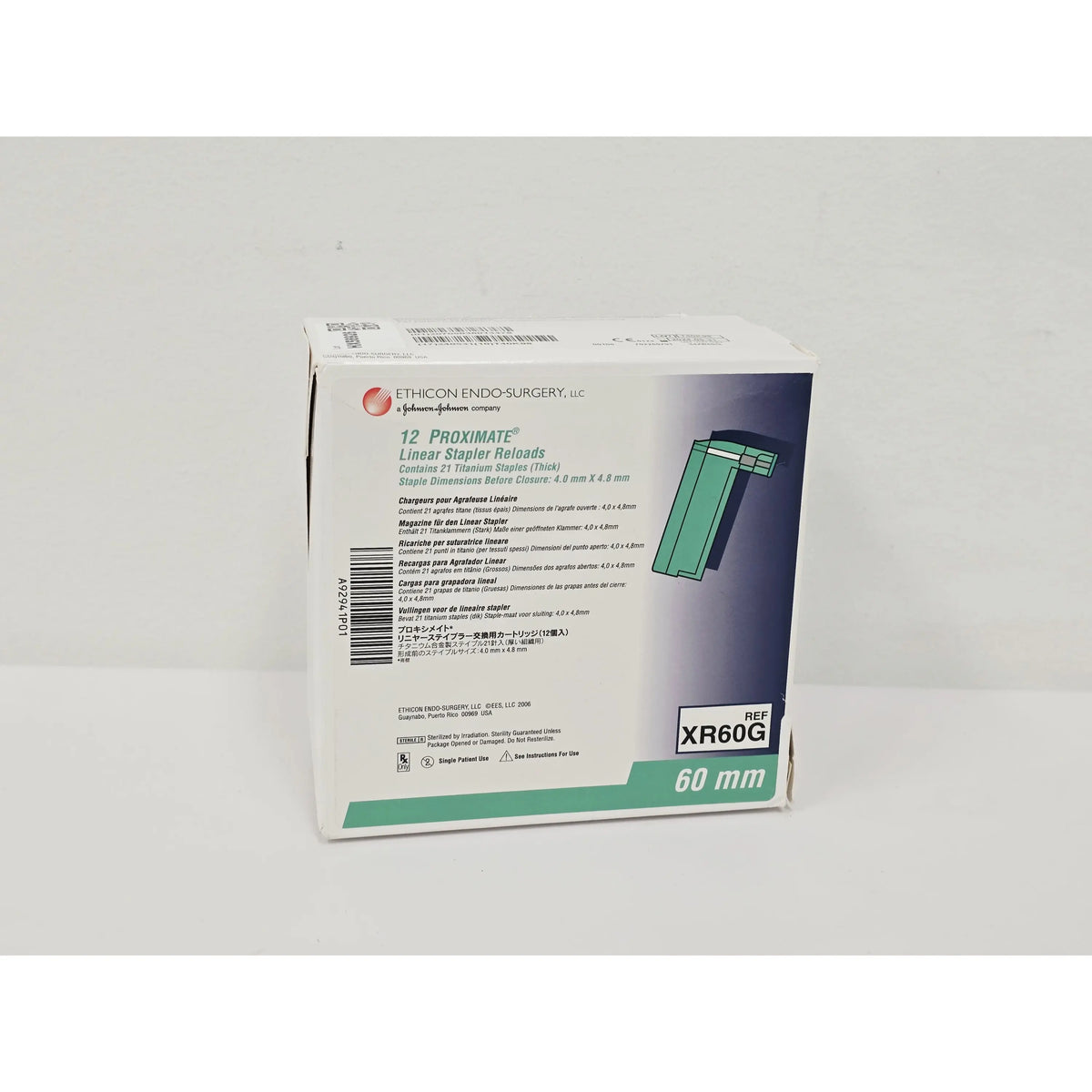 Ethicon Endo-surgery, Llc, XR60G, EA, New - Factory Sealed, 10705036013471, EXPIRED Ethicon Endo-surgery, Llc