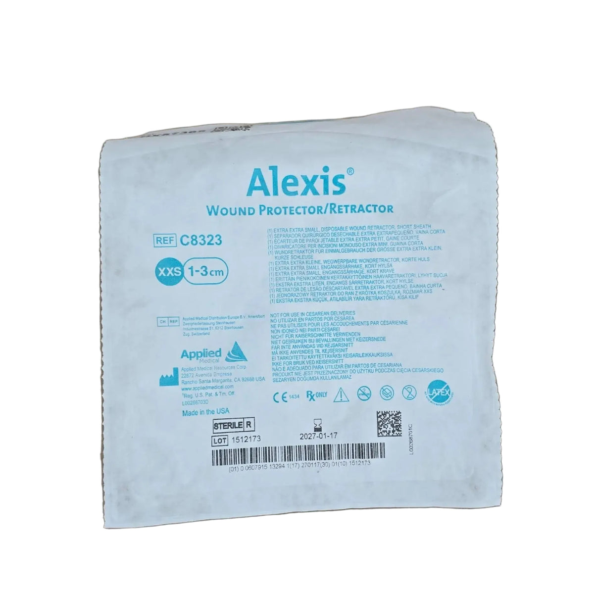 Applied Medical C8323 Alexis Wound Protector/Retractor XX-Small Short 1/EA