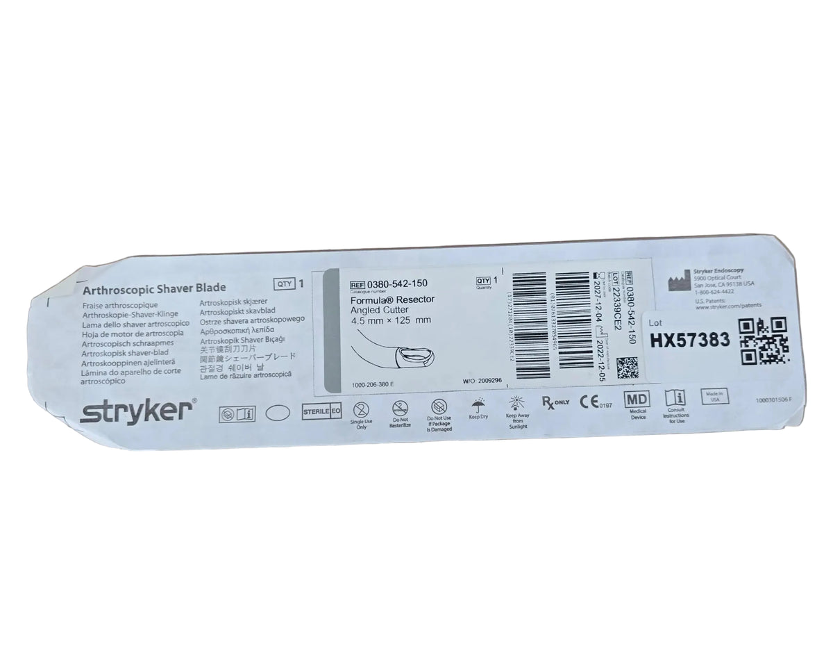 Stryker 0380542150 Formula Resector Angled Cutter 4.5mm x 125mm 1/EA