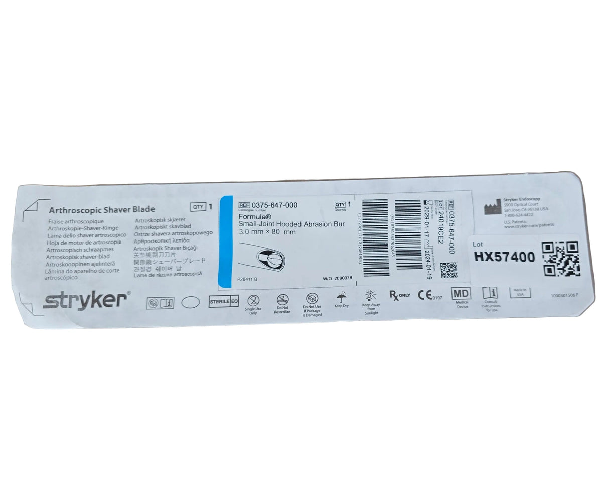 Stryker 0375647000 Formula Small-Joint Hooded Abrasion Bur 3.0mm 1/EA