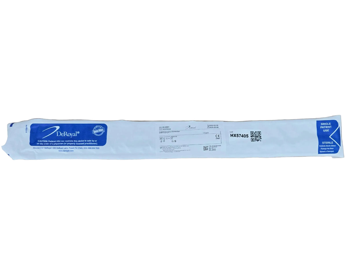 DeRoyal 28-0801 Laparoscopic Kittner Dissector 5mm x 45cm 1/EA