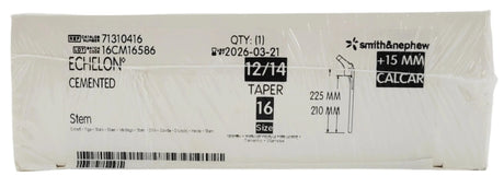 Smith & Nephew, Inc. 71310416 Uncoated femoral stem prosthesis, one-piece Smith & Nephew, Inc.