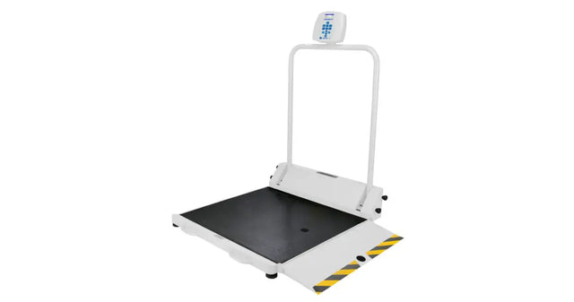 Health o meter Professional 2600KL-BT Digital Wheelchair Ramp Scale with Large Platform - 1,000 lb / 454 kg, LB/KG, Pelstar Wireless Technology, ADA-Focused Clinical Weighing Health O Meter