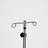 Midcentral Medical MCM-295 Stainless Steel IV Pole 6 leg spider base 3" casters Midcentral Medical