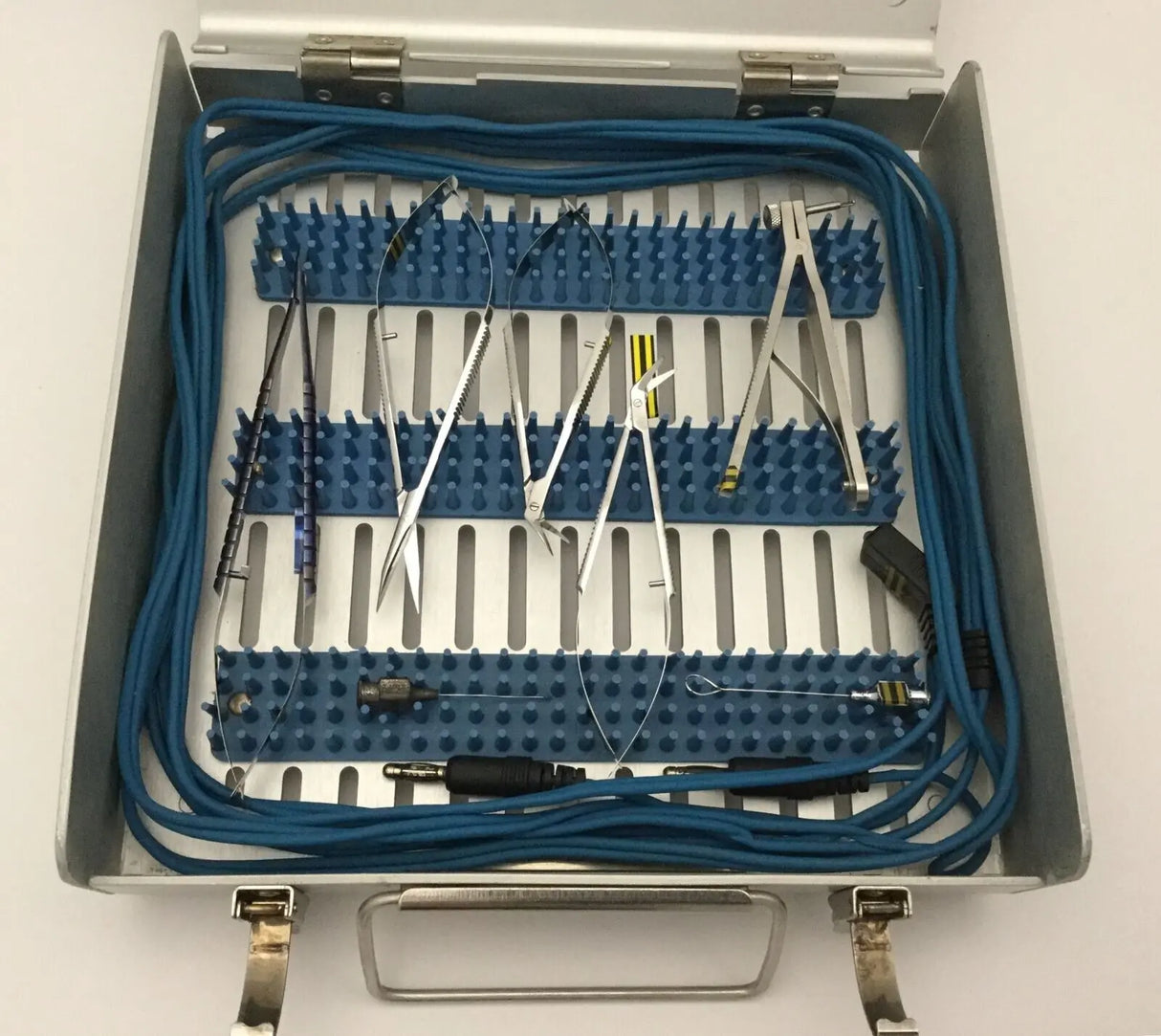 Ophthalmic Surgical Set w/ Case Various Manufacturers Set of 14 Unbranded