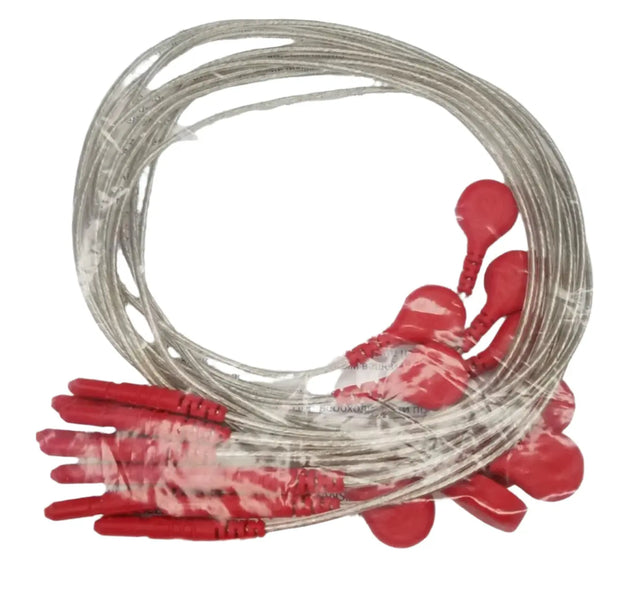 Covidien 31244398A Kendall Din to Snap Red 18" Lead Wires Covidien