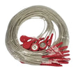 Covidien 31247185A Kendall Din to Snap Red 40" Lead Wires Pack of 10 Covidien