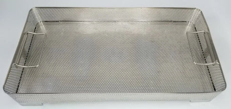 Stainless Steel Sterilization Tray 20-9/16" x 10-3/16" x 3-1/4" Primis Medical