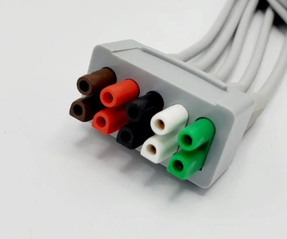 GE 414556-002 ECG Multi-Link Leadwire Set Grabber AHA 51" GE