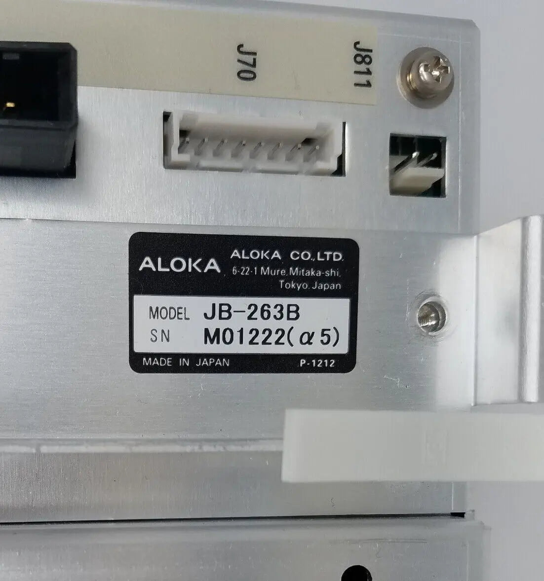 Aloka SSD-5 Ultrasound JB-263B Assembly Aloka