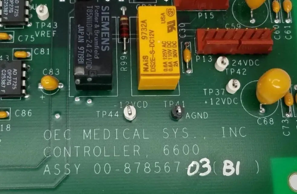 OEC Medical Systems Mini 6600 Controller Assembly Board 00-878567-03 (Bl) OEC