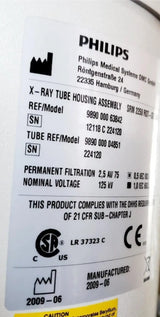 Philips 9890-000-63842 Easy Diagnost Eleva R/F Room X-Ray Tube & Housing Philips