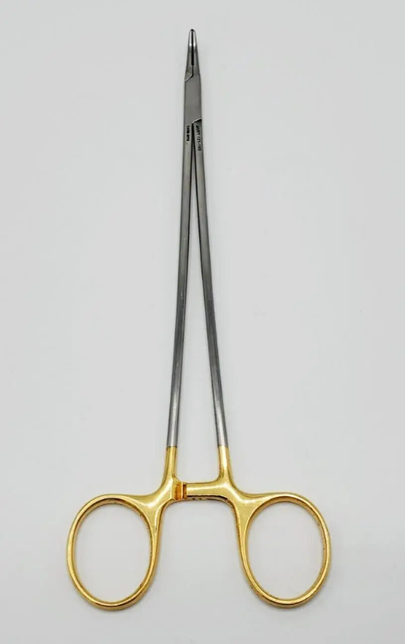 Jarit 121-193 DeBakey Needle Holder Carb Bite  Fine Curved 9" Jarit