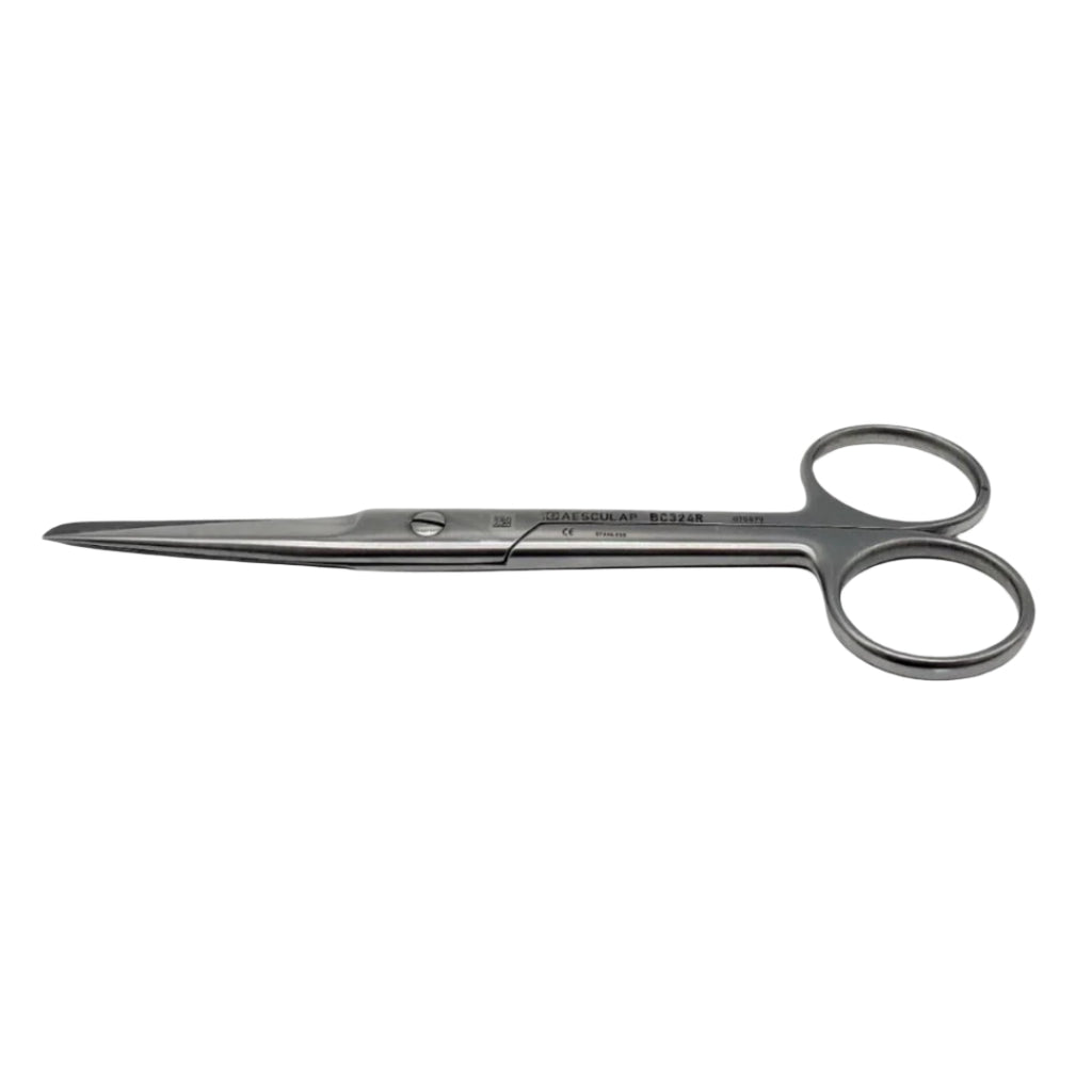 Aesculap BC324R Scissors Straight S/B Tip 5-5/8"