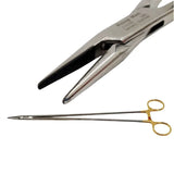 Pilling 510430 Crile Wood Needle Holder TC 19.3 x 2.3mm Jaw 12-1/4" Pilling