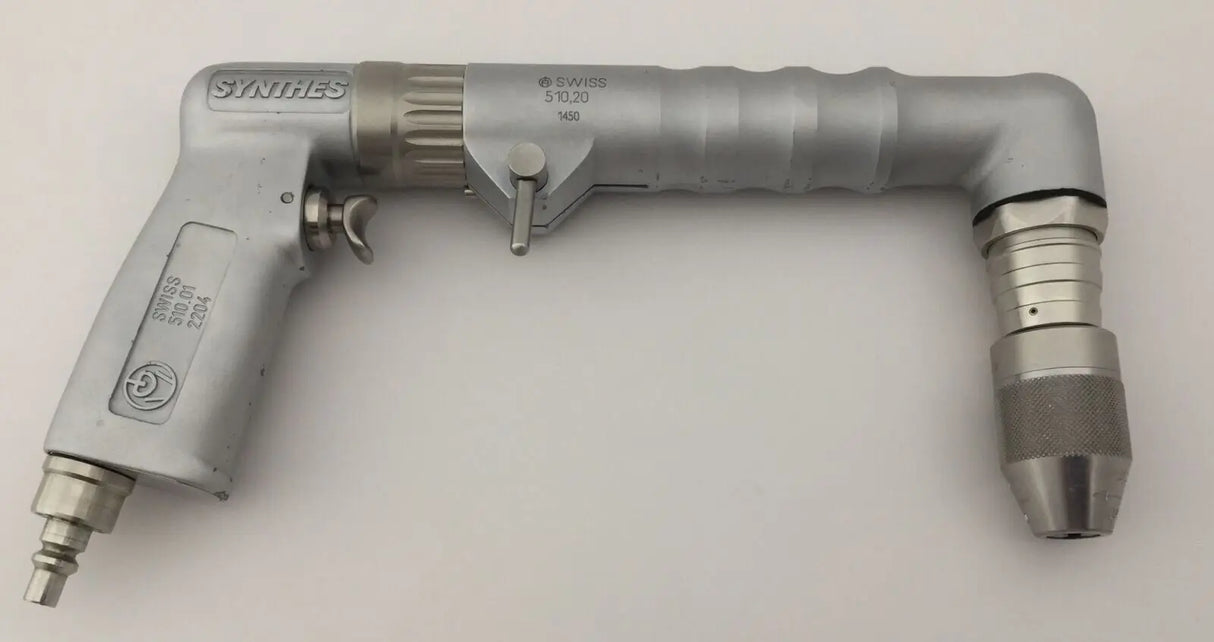 Synthes 510.20 Drill with Adaptor 90 Degree, Hose and Accessories Synthes
