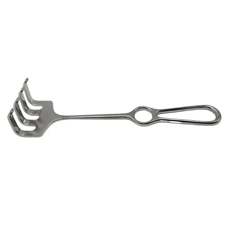 Zimmer 3085 Ollier Rake Hand Held Retractor 4 Prong Blunt 9-3/4" Primis Medical