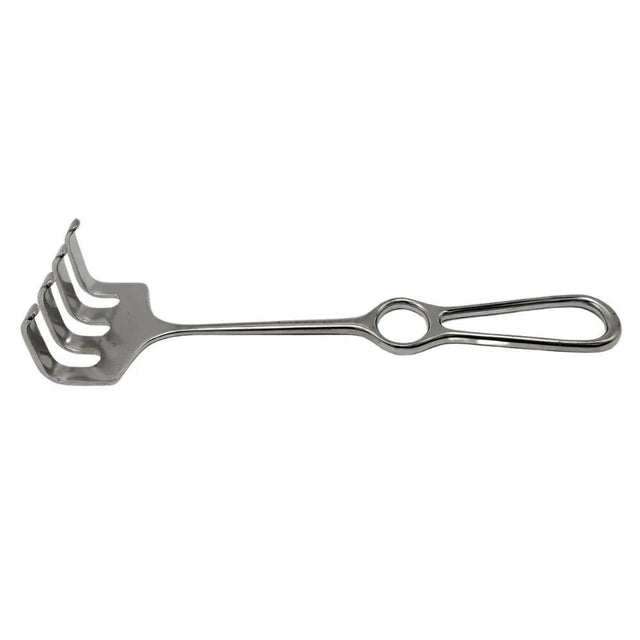 Zimmer 3085 Ollier Rake Hand Held Retractor 4 Prong Blunt 9-3/4" Primis Medical