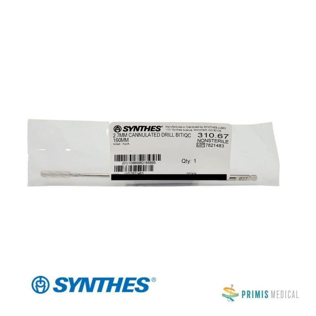 Synthes 310.67 Cannulated Drill Bit Orthopedic 2.7mm 6-1/4" New
