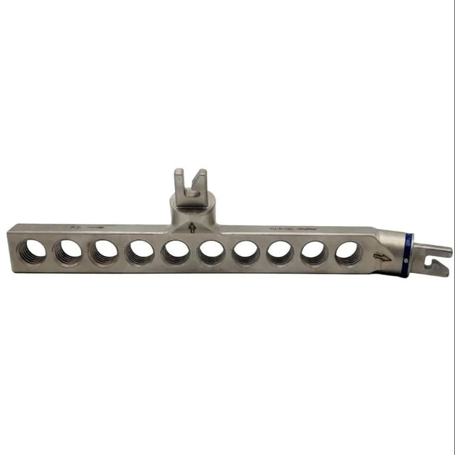 Stryker 5057-1-116 Drill Guide Block 10 Hole Hoffmann Orthopedic 5-1/2" Stryker