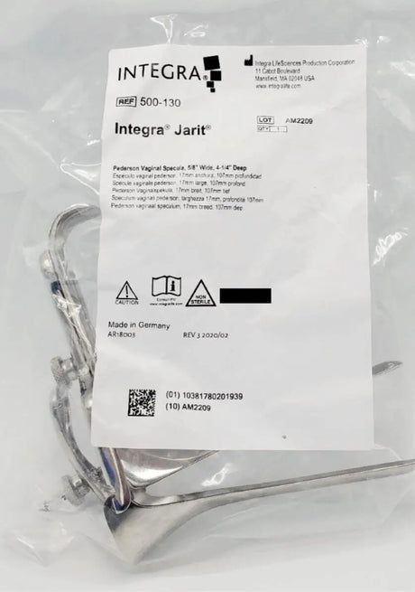 Integra Jarit 500-130 Pederson Vaginal Speculum Medium Blade 5/8" Wide New Primis Medical