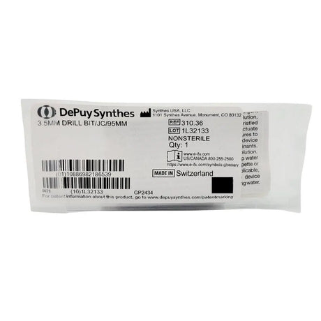 Synthes 310.36 Drill Bit 3.5mm Orthopedic JC 3-3/4" New Synthes