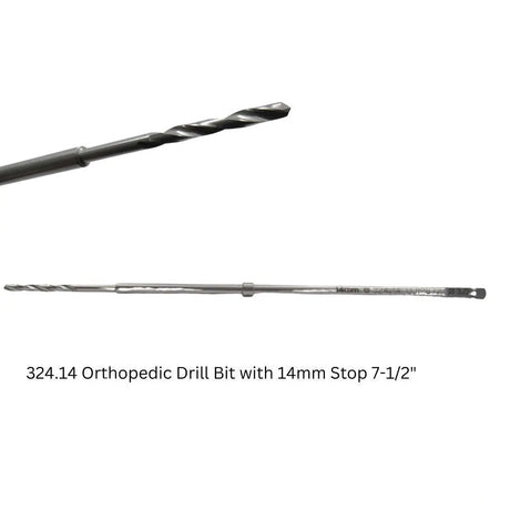 Synthes 324.14 Orthopedic Drill Bit with 14mm Stop 7-1/2" Synthes