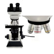 Microscope with Seiler branding on a white background